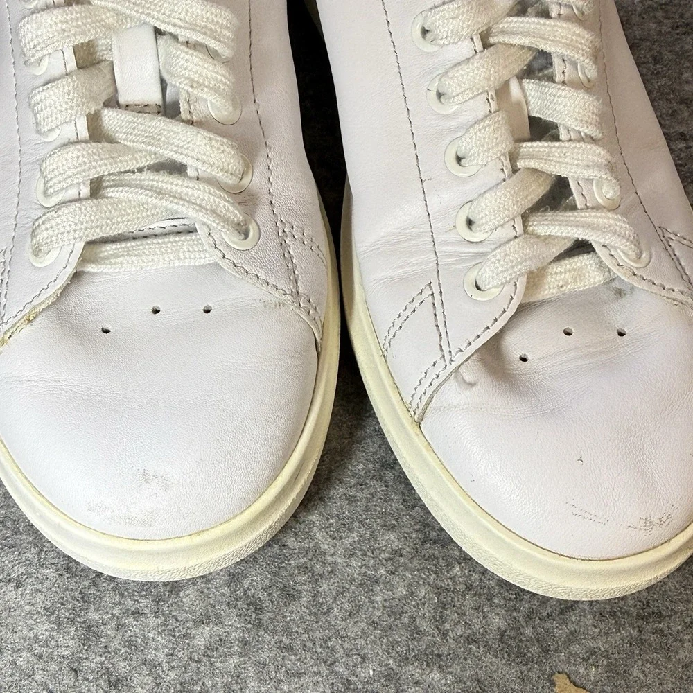 Tory Burch Women 5.5 Howell Sneaker Titanium White Warm Roccia Snake Embossed